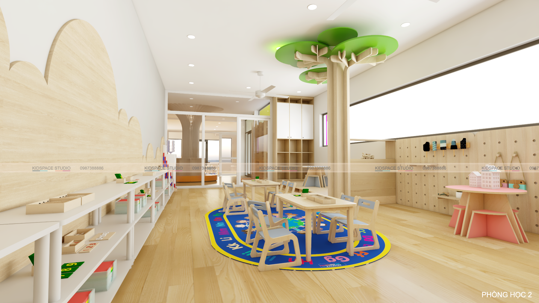 thiết kế trường mầm non Ban Mai - Quảng Ninh 2